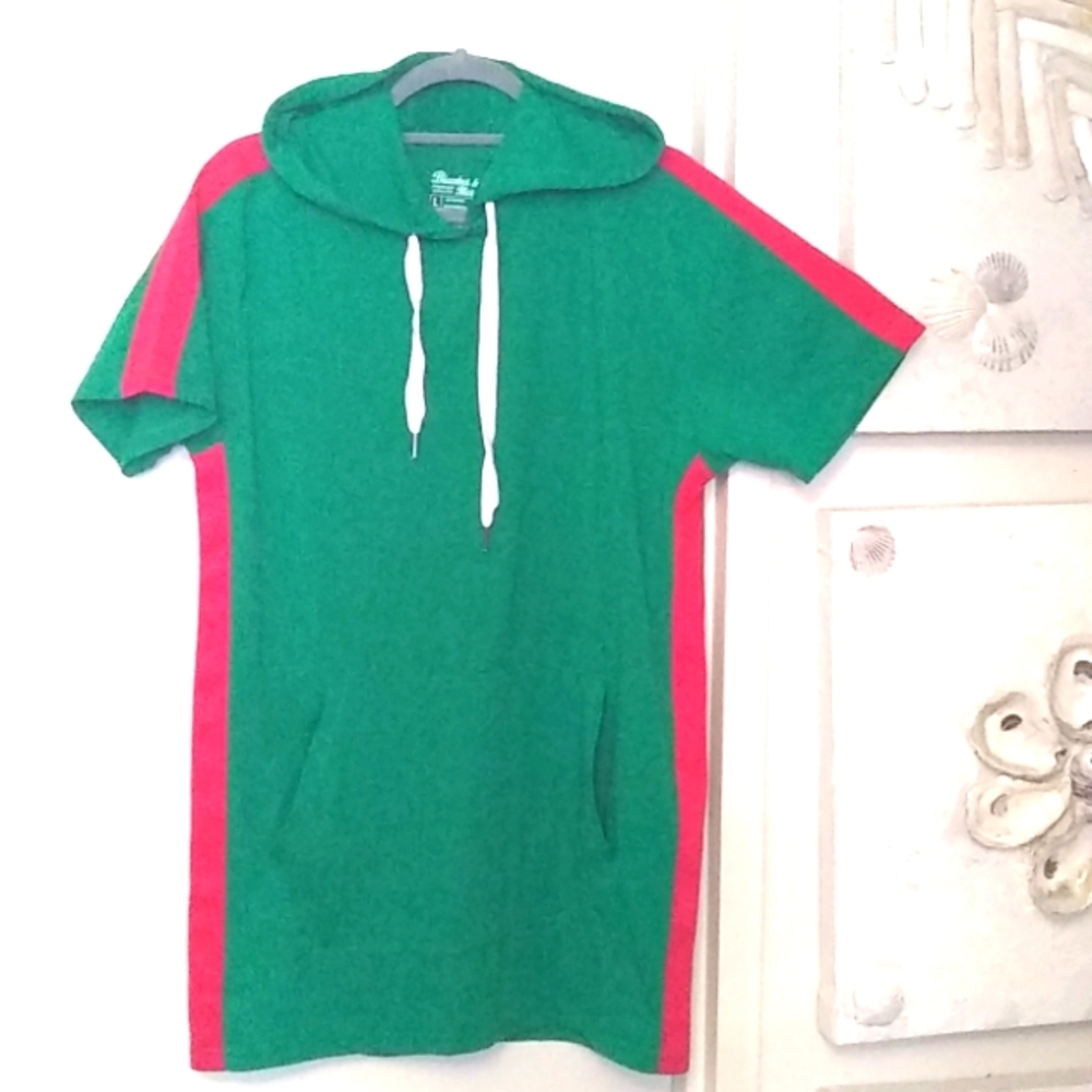 B & M Hooded Cotton long Top Sz L